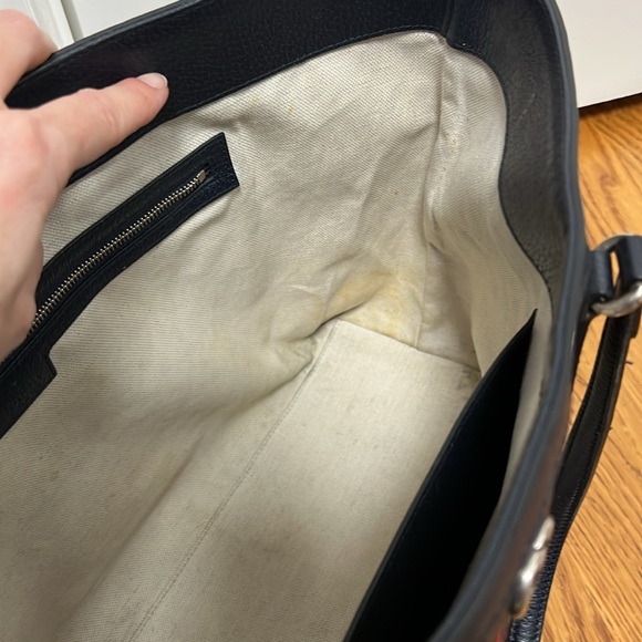 Gucci Ophidia Medium Tote Bag - Beige and Blue Supreme - Picture 10 of 16